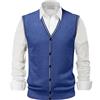 KBOPLEMQ Gilet da uomo in lana con scollo a V casual Fit Cardigan classico Gentleman Business Maglieria Bottoni Abiti Gilet Autunno Inverno Maglione Gilet Senza Maniche Maglia Canottiera