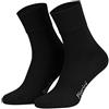 Piarini - 8 paia di calze unisex senza elastico - vestibilità comoda - elastan e fascia comfort in piqué