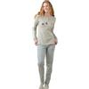 Noidinotte; more than pyjamas Noidinotte - Pigiama Donna Caldo Cotone Articolo Vichy Natale - L Verde