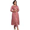 Nimbark Salwar Kameez/Salwar Suit per donne indiane/pakistane da indossare per feste/matrimoni di Bollywood, Rosa-1., Large