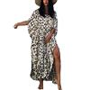 Orshoy Abito Estivo Vestito Maxi Abito da Spiaggia Lungo Copribikini in Cotone Camicetta Tunica Vestito Lungo Abito Kaftano Tunica Kimono Copricostume da Bagno