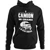 Vulfire Felpa con cappuccio Unisex Il Camion Mi Chiama E Io Devo Andare, Accessori Camion, Abbigliamento Camionista Gadget, Maglia Uomo Donna, Felpe Divertenti, Idea Regalo Papà, Marito, Collega (Nero, M)