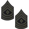 Epic Militaria Riproduzione World War 2 US Army Olive Rank Patch, Primo sergente, Taglia unica