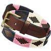 Pampeano | Dulce, Cinture in Pelle Argentina di Alta Qualità | Cinture Firmate Unisex Uomo e Donna | Cintura in Pelle Primo Fiore con Fibbia in Ottone Antico, Lavorata a Mano, Larghezza 3,5 cm