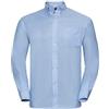 noTrash2003 Camicia da uomo a maniche lunghe Oxford da business con colletto button-down, facile da curare, con scollatura posteriore, dalla taglia S alla 6XL, 3XL