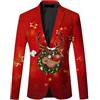 Generico Vestito Uomo Completo Lino Uomo Maglietta Natale Uomo Abito Lino Uomo Vestito di Babbo Natale Uomo Giacca Abito Maglioni Natale Uomo Abito Uomo Carnevale Vestiti Eleganti da Uomo Costumi Babbo Natale