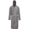 Pierre Tappeti Accappatoio Grigio Perla VINGI unisex in microspugna comodo, lavabile in lavatrice, resistente. Taglia L-XL per uomo e donna.
