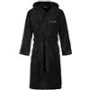 Di Vadini Florenz Accappatoio unisex con cappuccio, in pregiata microfibra, Öko-Tex Standard 100, colori e misure a scelta, XXS - 5XL, Nero , 5X-Large