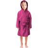 BANZAII TEXTILE INNOVATOR ONLINE Banzaii Accappatoio Bambino e Bambina 6-8 anni, Accappatoio in Microfibra con Cappuccio e Borsa Salvaspazio, Asciugatura Rapida Perfetto per Piscina - Fuxia
