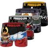FREEGUN Boxer Mutande Uomo One Piece, Set da 4, Rosso 07 (M)