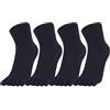 Warm-Han 99% Cotone Calze con Dita per tutti i giorni 4 Blu Navy EU39-43