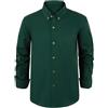 mintgreen Camicia Bambini Ragazzi, Pulsante Cotone Manica Lunga Formale Uniforme Solid Vestiti, 128-164