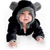 Cuddle Club Tutina Neonato e Bimbo in Pile - Pagliaccetto Neonato e Bimbo Fino a 4 Anni - Pagliaccetto Neonata e Neonato - Pigiama Bimbo Invernale - Abbigliamento Neonato e Bimbo