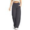 G4Free Yoga Pants for Women Wide Leg Trousers Crossover High Waist with Pockets Petite/Regular/Tall Loose Stretch Casual Lounge Pants