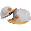 Blackskies Essentials Snapback cap - Set 2 Pezzi Genitori Bambini | Partnerlook Baseball cap Regalo Mini-Me Basecap Pap脿-Figlio & Mamma-Figlia Grigio-Marrone - 45-49 cm