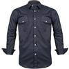 Rankitutu Camicia western da uomo con bottoni a pressione, vestibilità regolare, a quadri, a maniche lunghe, casual