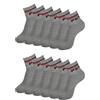 Fila CALZINI SNEAKERS OFFERTA 6 E 12 PEZZI, CALZA UNISEX, CALZE SPORTIVE CICLISTA ART. 9398 (IT, Numero 43-46, 12 PAIA GRIGIO)