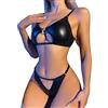 Generico Donna Seducente Hot Aperto Lingerie Donna Sensuale Sexy Circle Splice Nightclub Set di Biancheria Intima Divertente per Ragazze Calde Lingerie Sexy per Completi (Black,S)