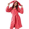 Generic Accappatoio Microfibra Donna Accappatoio In Morbida Spugna Di Cotone Asciugatura Rapida Con Tasche E Cappuccio Accappatoi Assorbenti Con Collo a Scialle Accappatoio Donna Personalizzato
