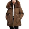 Goolecrimp Cappotto Parker Caldo Invernale da Donna Caldo Piumino in Sherpa Spesso Giacca da Neve Impermeabile Spessa con Cappuccio Ampio Colletto in Pelliccia Cappotto Parker Sottile