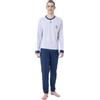 RAGNO Pigiama uomo in puro cotone con polsini art. U646N1