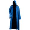 Generisch Halloween Cappotto con cappuccio da uomo Fancy Cool Cosplay Costume, Blu, L