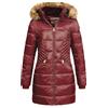 Geographical Norway Cora IMS Production S M L XL XXL - Giacca invernale da donna con cappuccio, Debby Burgundy, L