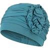 Christine Headwear lotus turban, turbante di loto Da donna, Ocean blue, One Size
