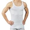 VP PINUCCIO VENEGONI Set 3 Canottiere Uomo Intimo Costine; Made in Italy 100% Cotone Mercerizzato; Canotta Spalla Stretta Intima Bianca Nera Smanicata; Canotte estive Smanicato Uomo