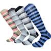 CriCri Socks 4 Paia Calze Uomo Lunghe in Fresco Cotone Leggero e Mercerizzato Alta Qualità Made in Italy - Taglia Unica (Combinazione 1)