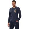 Aeronautica Militare Maglia Manica Lunga TS2467 da Uomo, t-Shirt, Frecce Tricolori (IT, Testo, XL, Regular, Regular, Blu)