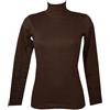 RAGNO Dolcevita Ciclista Donna Maglia Manica Lunga Caldo e soffice Cotone bio Articolo D274AK BIO Cotton Dolcevita, A75 Chocolate Torte, 6 - SESTA