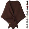 MAOAEAD 2025 Nuovi Scialli Pashmina per le donne, mantello scialle triangolare in morbida lana lavorata a maglia, elegante sciarpa avvolgente calda leggera da viaggio casual tinta unita poncho