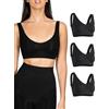 Bodyeffect - 3pz Reggiseno Modellante Senza Ferretto Extra-Comfort Brassiere Senza Cuciture Art. 110577 (XXL, Nero, 3pz)