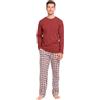 TRAMAS+ Pigiama Uomo Lungo 100% Cotone, Maglia Maniche Lunghe e Pantalone