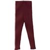 Disana Leggings a maglia per neonati e bambini, 100% lana merino biologica, traspiranti, caldi e morbidi, unisex, taglia 62 - 140, sostenibili ed elastici, realizzati in Germania, cassis, 110/116 cm