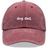 Cap Base Dog Dad. Berretto da baseball vintage lavato unisex cappello da papà regolabile cane uomo