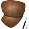 Saucer Lenti di ricambio premium per occhiali da sole Oakley TwoFace OO9189, ad alta definizione, polarizzate, marrone ambra