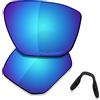 Saucer Lenti di ricambio premium e nasello per occhiali da sole Oakley Targetline OOO9397, High Defense - Glacier Blue Polarized, Taglia unica