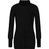 ARMANI EXCHANGE Collo A Tartaruga in Lana, con Logo Frontale Maxi Maglione Cardigan Donna
