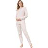 SNELLY Pigiama Donna Lungo Serafino 100% Caldo Cotone Invernale,CL500