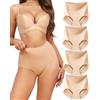 Levao Shapewear Slip Modellanti a Vita Alta Senza Cuciture da Donna contenitivi per la Pancia Traspiranti Confezione da 4 dalla S alla XXL