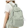 hapfoxx Zaini Scuola Superiore Ragazza Zaino per la Scuola Media Zaino Università Leggero Laptop Backpack Women Casual Daypack College Bag for Girls Zaini Adolescenti Quotidiano Zainetto,Verde