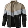 HYPESTFIT Giacca Bomber Leggera da Uomo Cappotto Varsity a blocchi di colore Giacca Casual