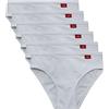 Liabel Mini Slip Cotone bielastico Art. 523, 6 Pezzi Bianco 4 (M)