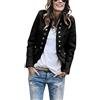 shownicer Donna Elegante Blazer Giacca Manica Lunga Tinta Unita Slim Fit OL Giacca con Pulsante Casual Ufficio Business Lavoro Giacca Cappotto Corto Capispalla Tops