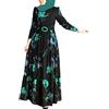 Generic Vestiti da preghiera per donne musulmane Abaya Umrah Eid vestito intero Plus Size Abiti UK Ramadan Kaftan Abya Jilbabs Abito nero da donna Abayas Pregare, Verde, XL