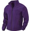 PADOLA Giacca Uomo Pelliccia Polare Felpa con Zip Completa Giubbotto a Collo Alto 2 Tasche laterali con Cerniera per Trekking Pesca e Lavoro all'Aperto(XL,Viola)