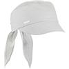 Seeberger Cappellino da Donna Cotton Chambray Berretto Piatto Visiera Taglia Unica - Grigio Chiaro
