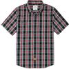 Dubinik® Camicia Uomo Maniche Corte Estiva Manica Corta Casual Worker Cowboy Leggera Camicia Maniche Corte Uomo Regular Fit Rosso Nero 2XL